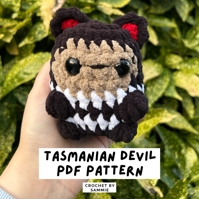 Tasmanian Devil Crochet Pattern | PDF Pattern