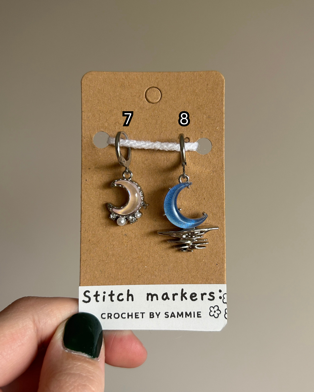 Moon & Star Stitch Markers