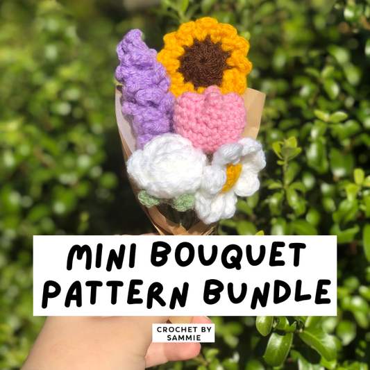 Mini Bouquet Crochet Pattern Bundle | PDF Pattern