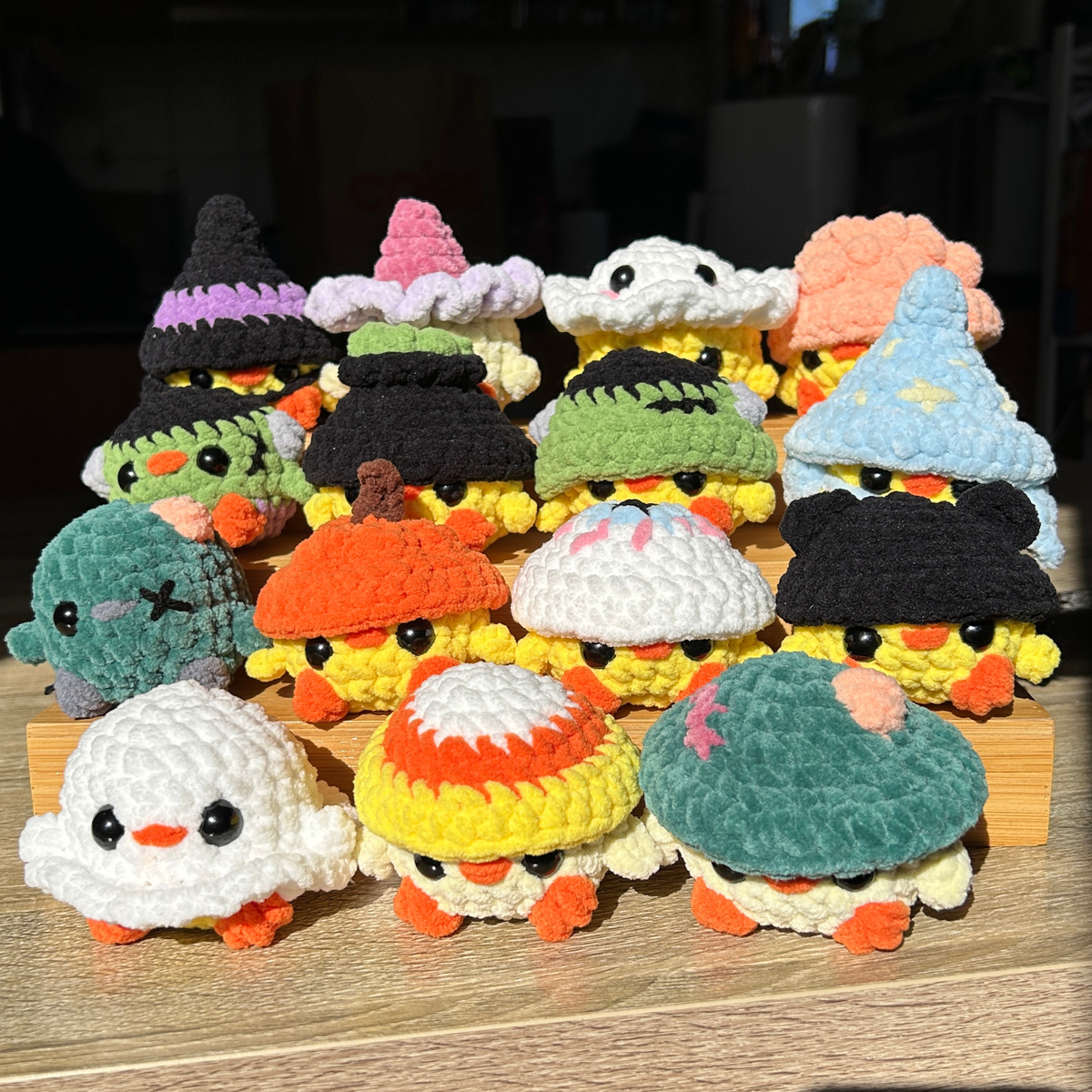 Chicks in Spooky Hats