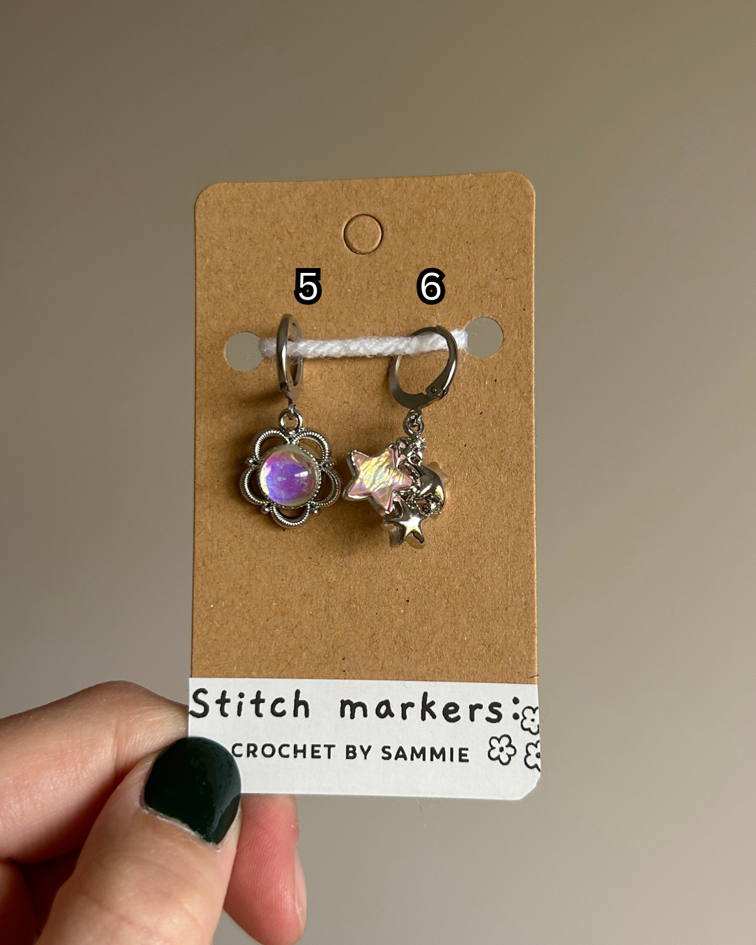 Moon & Star Stitch Markers