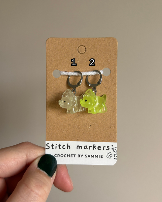 Dinosaur Stitch Markers
