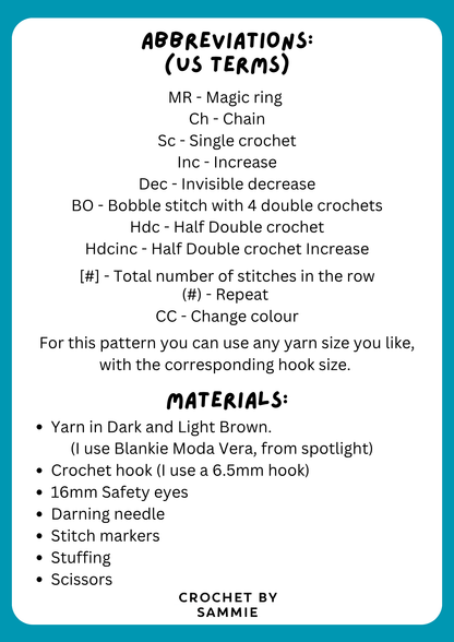 Penny The Platypus Crochet Pattern | PDF Pattern
