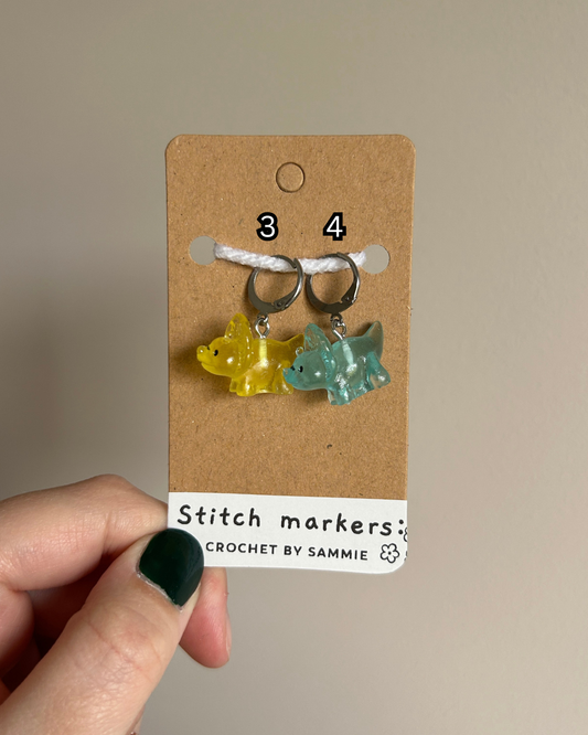 Dinosaur Stitch Markers