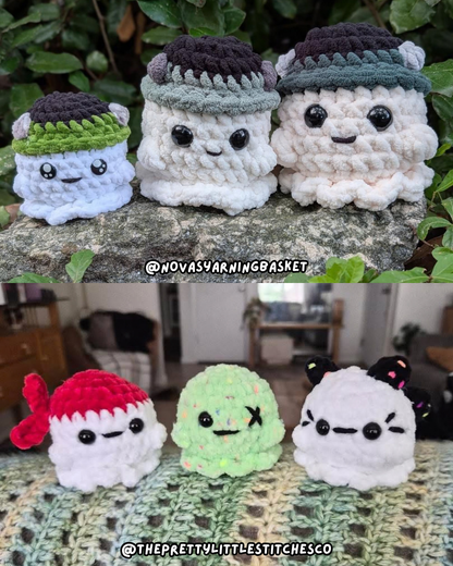 9 in 1 Ghostie Gang Part 2 Crochet Pattern | PDF Pattern