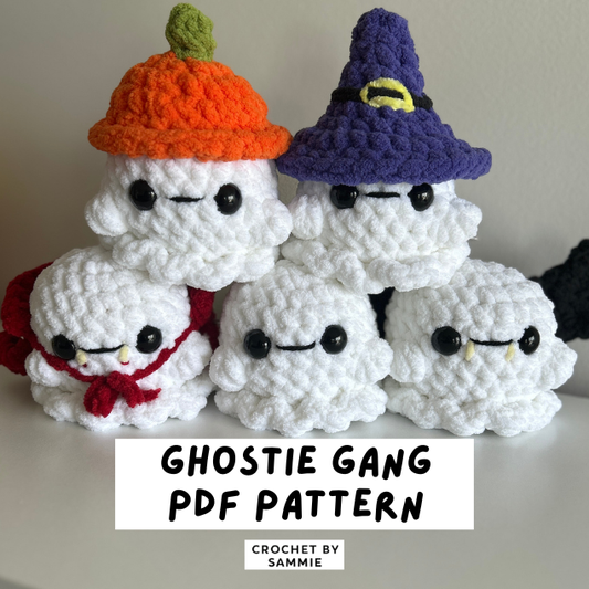 5 in 1 Ghostie Gang Crochet Pattern | PDF Pattern