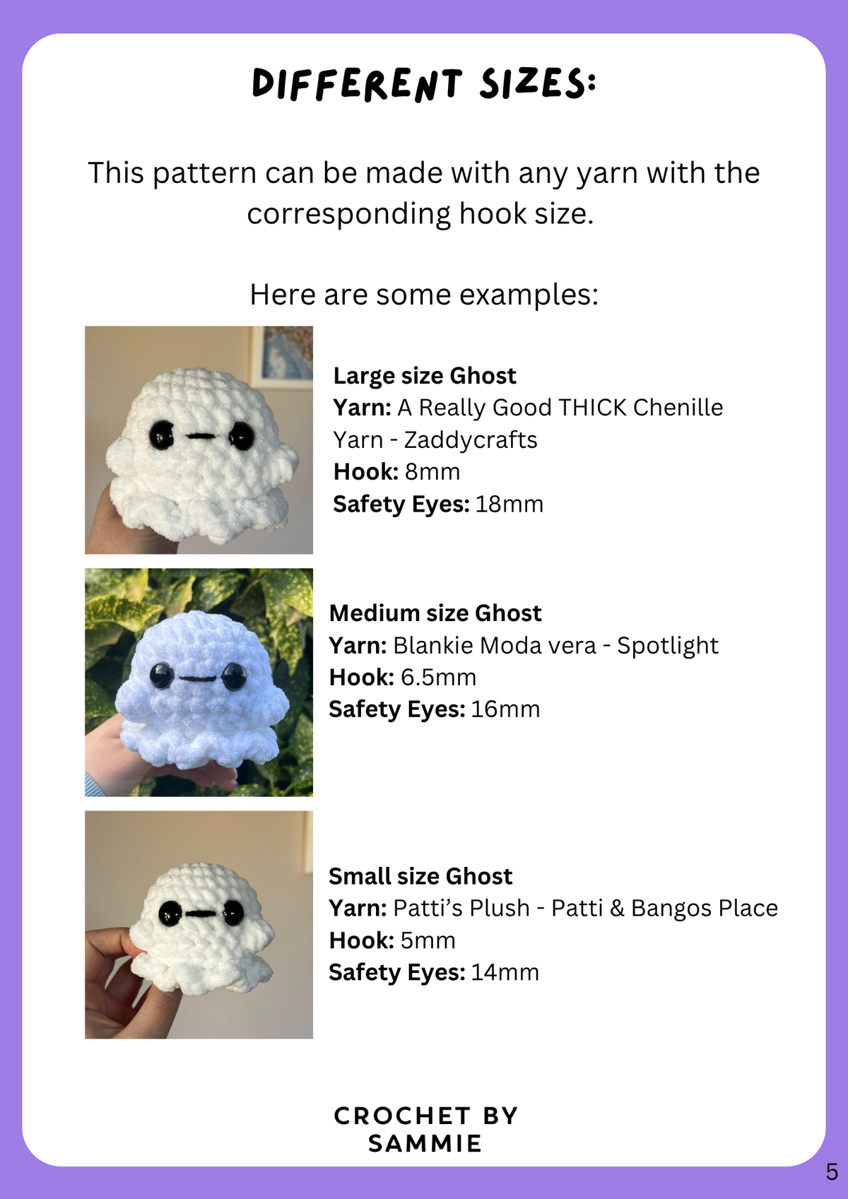 9 in 1 Ghostie Gang Part 2 Crochet Pattern | PDF Pattern