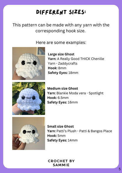 9 in 1 Ghostie Gang Part 2 Crochet Pattern | PDF Pattern