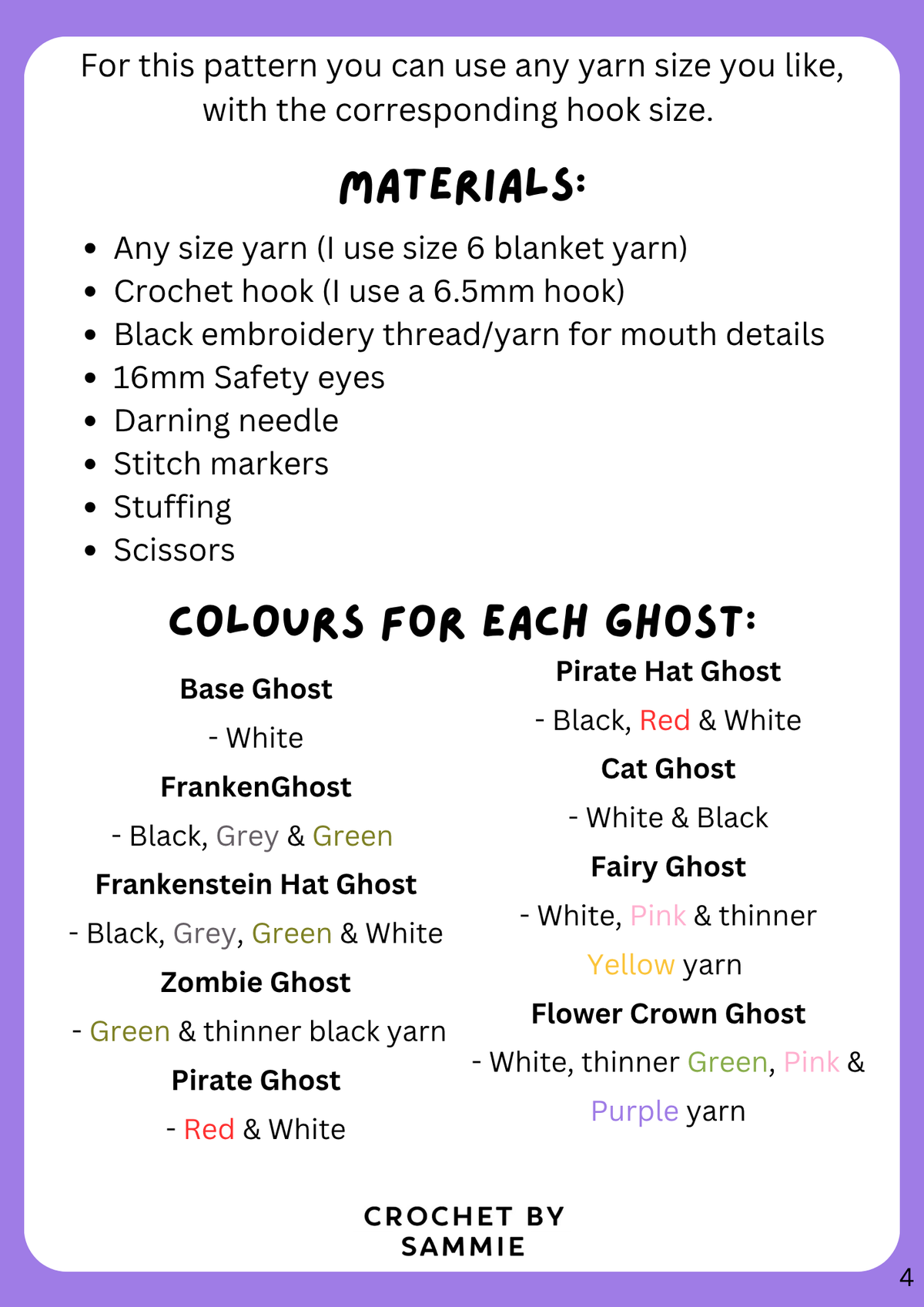 9 in 1 Ghostie Gang Part 2 Crochet Pattern | PDF Pattern